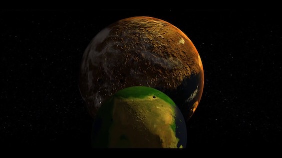 Artist's rendering of the planet Gliese 273b, a Super-Earth in its star's habitable zone