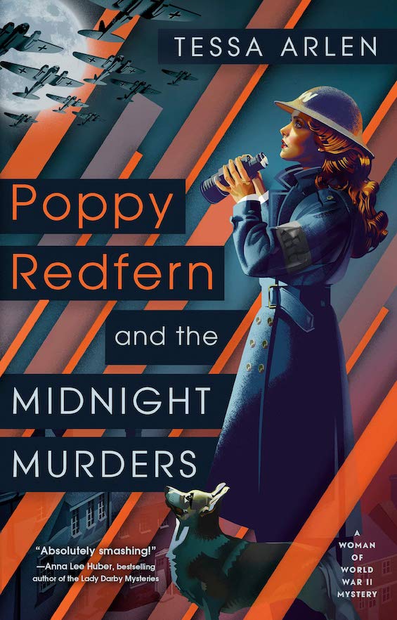 Cover image of "Poppy Redfern and the Midnight Murders," a charming cozy mystery