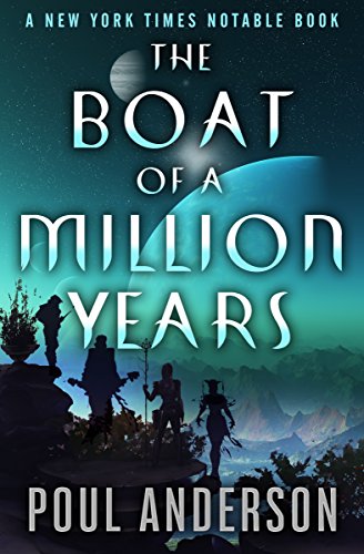 Cover image of "The Boat of a Million Years," a novel that explores both ancient history and science fiction