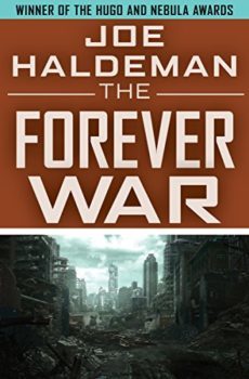 Cover image of "The Forever War," an award-winning military science fiction novel