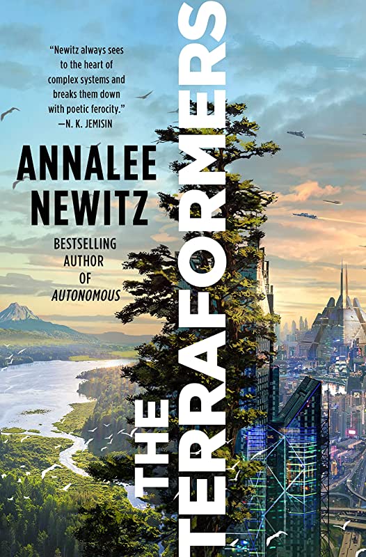 Cover image of "The Terraformers," a novel that portrays a hopeful future