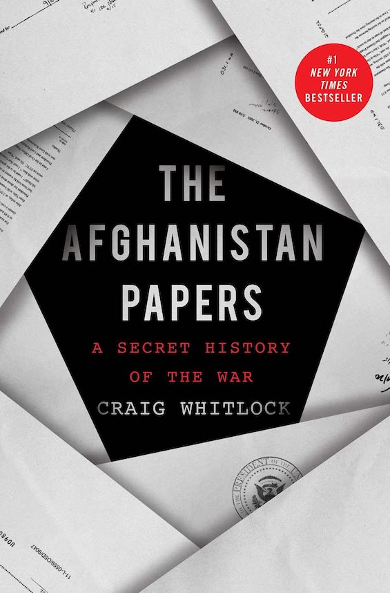 Cover image of "The Afghanistan Papers," a book about the Afghanistan war