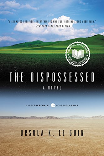 Cover image of "The Dispossessed," a novel that compares anarchism and capitalism