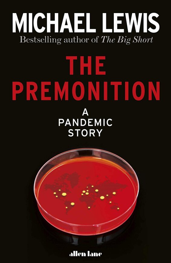 Cover image of "The Premonition," a book about the COVID-19 pandemic