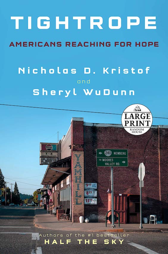 Cover image of "Tightrope," one of the good books about economic inequality