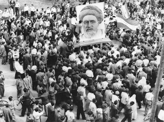 Photo of Iranian crowd supporting Prime Minister Mohammed Mossadegh and Mullah Kashani in the face of the Iranian coup to install Shah Reza Pahlevi as supreme leader. 