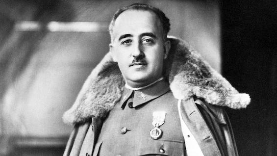 Photo of dictator Francisco Franco, who headed the government responsible for the stolen babies of Spain