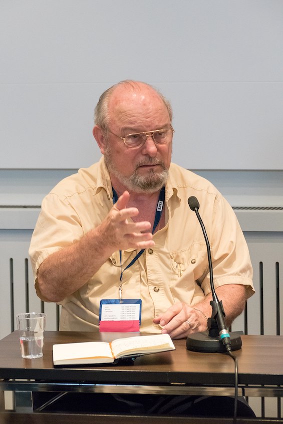 Photo of Joe Haldeman, author of this novel about robot soldiers