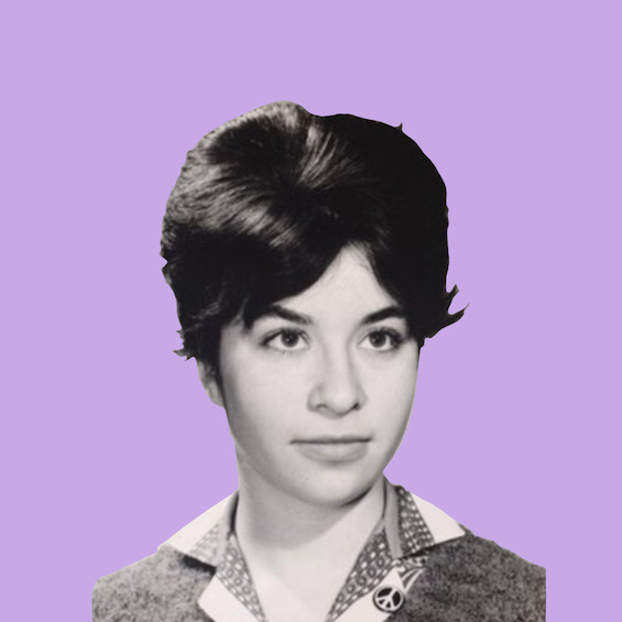 Photo of Judy Gumbo back then, later prominent in the counterculture revolution