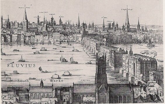 View of London in 1722, the setting for this novel about early industrial espionage