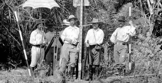 Image of Percy Fawcett and his companions in their search for the lost city of Z