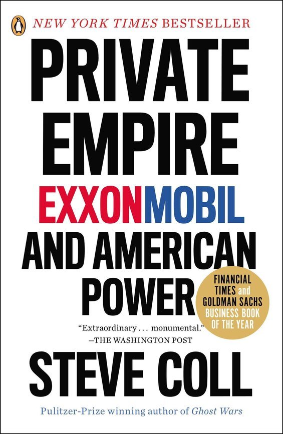 Cover image of "Private Empire," a book about the truth about ExxonMobil