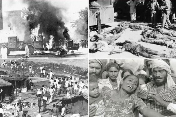 Images of the 1984 Sikh pogrom that followed the assassination of Prime Minister Indira Gandhi, one more terrible episode in India's tragic history