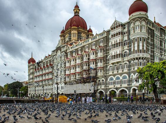 Photo of the Taj Mahal Palace Hotel in Mumbai, built by the Tata family more than a century ago