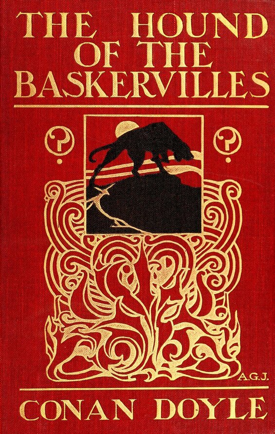 Cover image of "The Hound of the Baskervilles," a Gothic mystery involving Sherlock Holmes and Dr. Watson