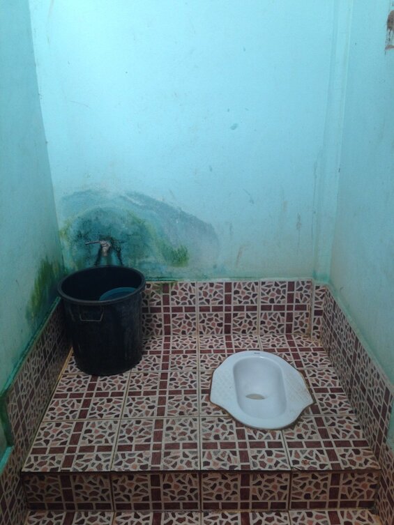 Image of a Third World toilet, one of the principal reasons why humans are now living longer