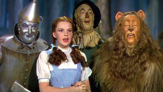 Image of the stars of "The Wizard of Oz," which premieres during the action in this novel novel about corruption in Hollywood